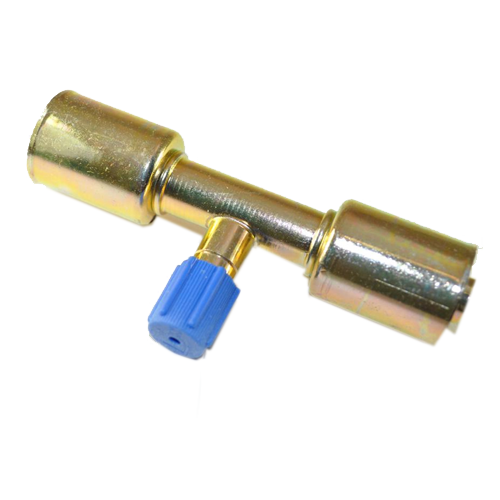 Refrigerant Hose Fittings Splicer with R134A Service Port