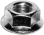 1/4-20 SERR FLANGE HEX NUT BLK