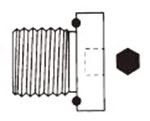 5/8 MALE BPP HOLLOW HEX PLUG