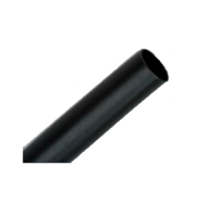 3/16x6" BLACK THIN WALL HEAT SHRINK TUBE