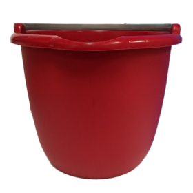 14 QUART PLASTIC RED BUCKET