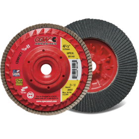 4.5"X5/8-11 120G ZINC RIMMABLE FLAP DISC