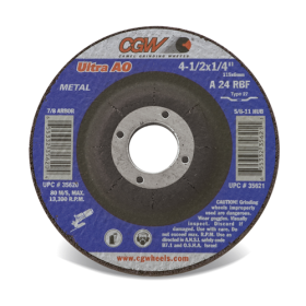 4.5" X 1/8"X 7/8" GRINDING WHEEL