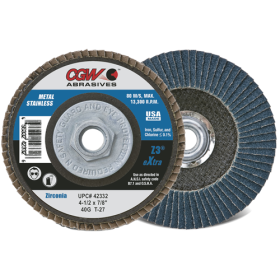 4.5 X 7/8 T29 120 GRIT XL ZIRC FLAP DISC