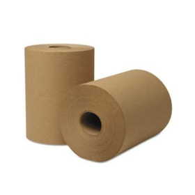 8 INCH X 800 FT 2 CORE BROWN ROLL TOWEL