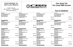 PAN QUAD TEK SMS SCREWS