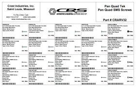 PAN QUAD TEK/SMS SCREWS ASSORTMENT