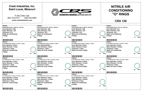 AIR CONDITIONING O RING ASSORTMENT