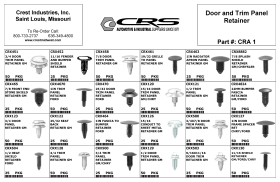 DOOR AND TRIM PANEL RETAINERS ASSORTMENT