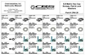 METRIC CAP SCREWS FLAT AND LOCK WASHERS