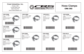 EUROPEAN STYLE HOSE CLAMPS