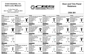 DOOR & TRIM PANEL RETAINERS