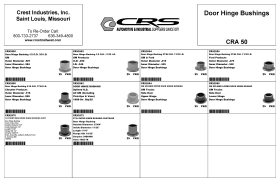 DOOR HINGE BUSHINGS