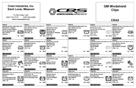 GM WINDSHIELD CLIPS