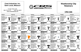 WEATHERSTRIP CLIP ASSORTMENT