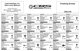 FINISHING SCREWS