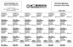 PHIL PAN MACHINE SCREW ASST.