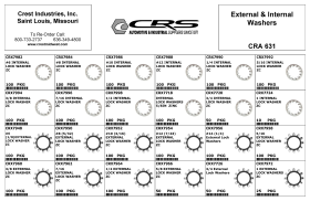 EXTERNAL AND INTERNAL WASHERS