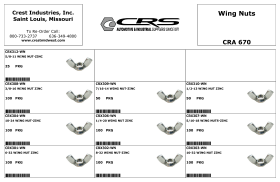 WING NUTS ZINC PLATED