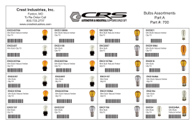 NEW BULB ASSORTMENT PART A