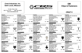GM FORD CHRYSLER CLIP ASSORTMENT