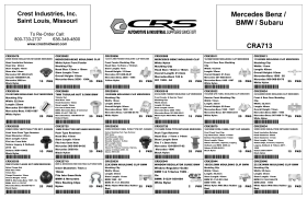 MERCEDES BENZ BMW SUBARU ASSORTMENT