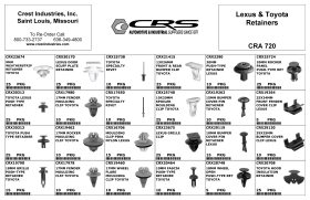 LEXUS / TOYOTA RETAINER ASSORTMENT