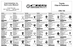 TOYOTA CLIPS AND FASTENERS