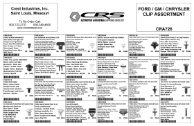FORD / GM / CHRYSLER CLIP ASSORTMENT