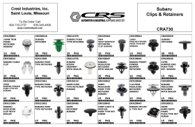 SUBARU CLIPS AND RETAINER ASSORTMENT