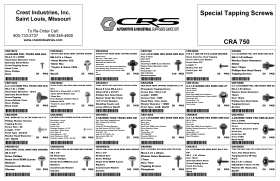 SPECIAL TAPPING SCREWS