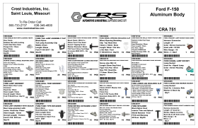 FORD F-150 ALUMINUM BODY ASSORTMENT