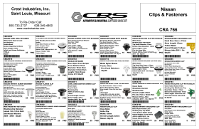 NISSAN CLIPS AND FASTENERS