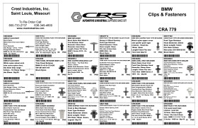BMW CLIPS & FASTENERS