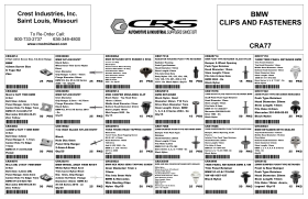 BMW CLIPS AND FASTENERS