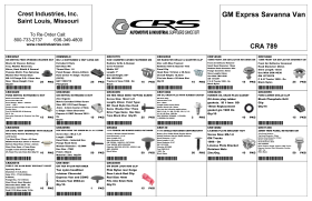 GM EXPRESS SAVANNA VAN ASSORTMENT