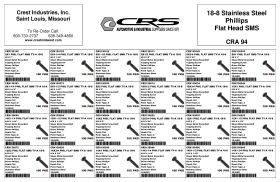 18-8 FLAT HEAD SMS ASSORTMENT