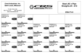 STEEL JIC x PIPE STRAIGHTS