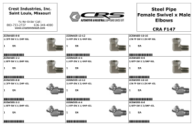 STEEL PIPE FEMAIL SWIVEL x MALE ELBOWS