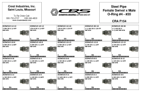 STEEL PIPE FEMALE SWIVEL x MALE O-RING