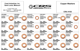 COPPER FLAT WASHERS