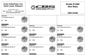 GRADE 8 FINE THREAD HEX NUTS