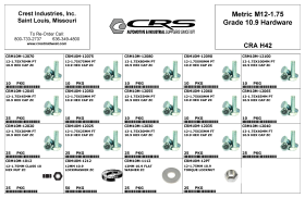 METRIC M12-1.75 GRADE 10.9 HARDWARE
