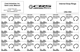 INTERNAL SNAP RINGS ASSORTMENT