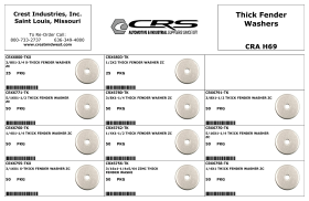 THICK FENDER WASHERS