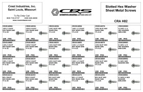 SLOTTED HEX WASHER SMS SCREWS ZC