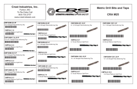 METRIC HS DRILL BITS & TAPS