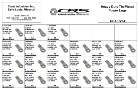 HEAVY DUTY TIN PLATED POWER LUGS