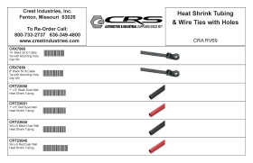 HEAT SHRINK TUBING & WIRE TIES W/HOLE