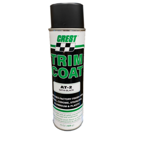 TRIM COAT SATIN BLACK